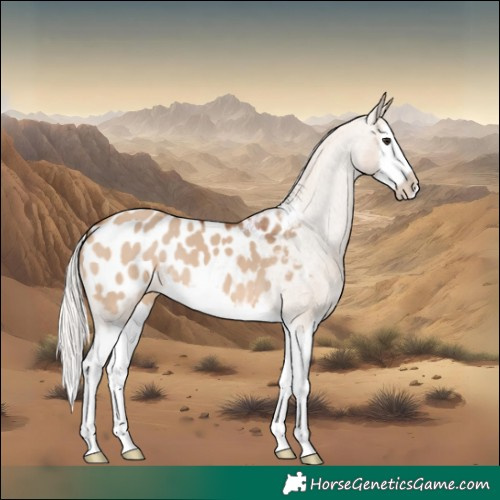 Horse Color:Silver Bay Dun Splash Appaloosa 