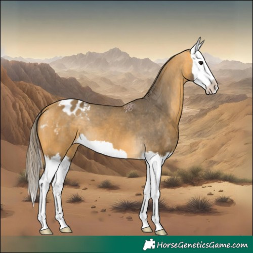 Horse Color:Buckskin Splash Varnish