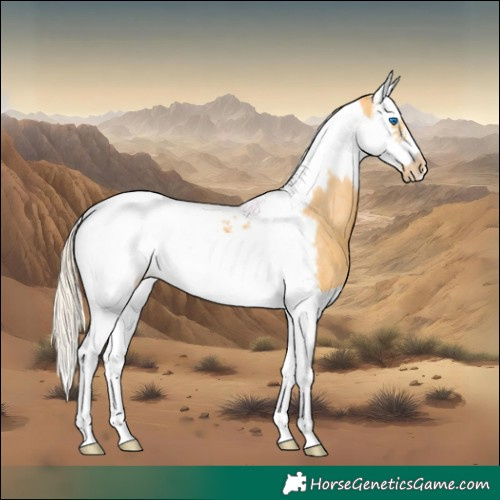 Horse Color:Palomino Splash Tobiano Frame Appaloosa 