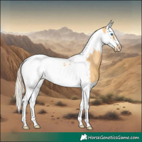 Horse Color:Palomino Splash Tobiano Frame Varnish