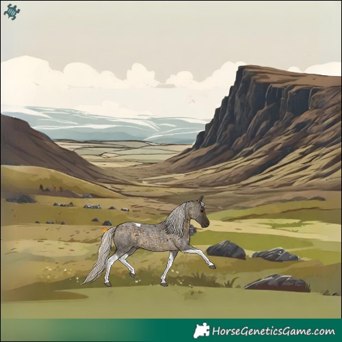 Horse Color:Silver Buckskin Roan Tobiano 