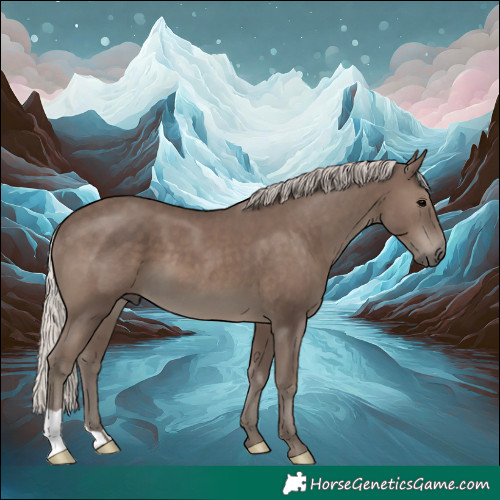 Horse Color:Silver Black 