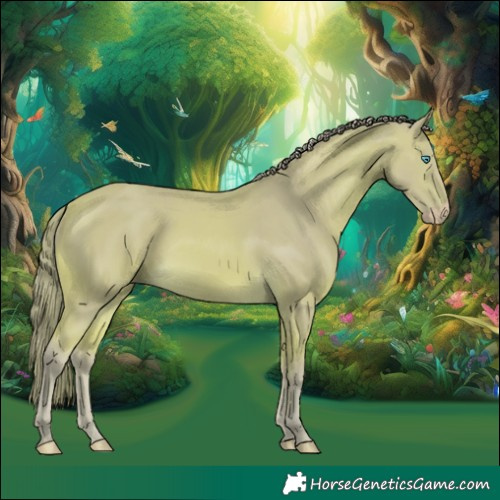 Horse Color:Watercolor Perlino 