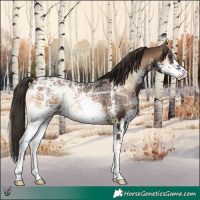 Horse Color:Liver Red Onyx Ice Sabino