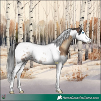 Horse Color:Liver Red Onyx Ice Splash Tobiano 