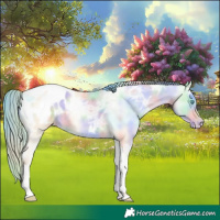 Horse Color:Nacre Classic Cream Champagne Ice Pearl Dun Tobiano Blanket Rabicano 