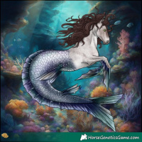 Horse Color:Platinum Chocolate Brown Roan Dun