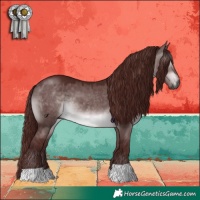 Horse Color:Gray Platinum Chocolate Brown Dun 
