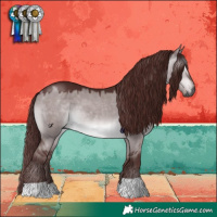 Horse Color:Gray Platinum Chocolate Brown Dun 