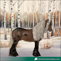 Horse Color:Void Chocolate Palomino Tobiano 