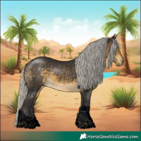 Horse Color:Void Silver Buckskin Tobiano 