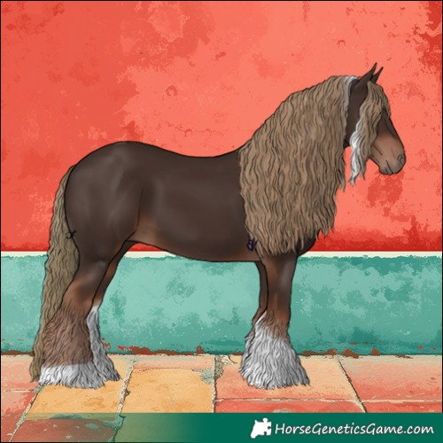 Horse Color:Liver Chestnut Tobiano 