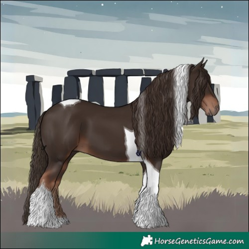 Horse Color:Liver Chestnut Tobiano 