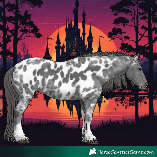 Horse Color:Black Ice Tobiano Appaloosa 