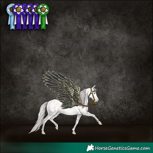 Horse Color:Smoky Creme Sabino 