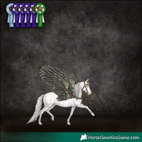 Horse Color:Smoky Creme Sabino 