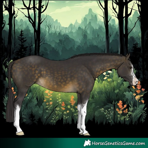 Horse Color:White Spotted Buckskin 