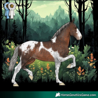 Horse Color:Silver Brown Tobiano Appaloosa Rabicano 