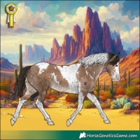 Horse Color:White Spotted Liver Red Dun Splash Tobiano 