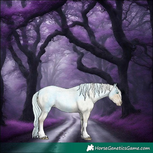 Horse Color:Silver Buckskin Ice Roan Pearl Dun Tobiano 