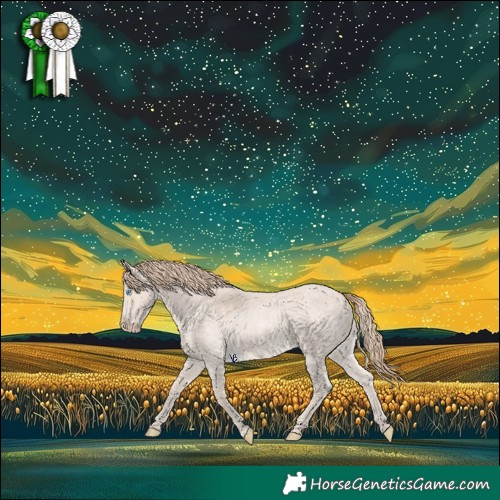 Horse Color:Perlino Roan