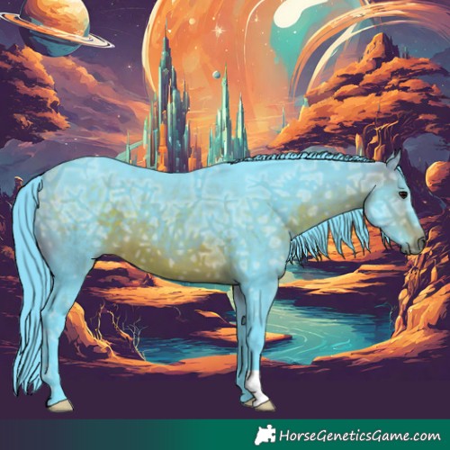 Horse Color:Watercolor Bay Ice 