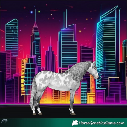 Horse Color:Brown Chinchilla Dun Appaloosa 