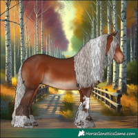 Horse Color:Silver Brown Tobiano 