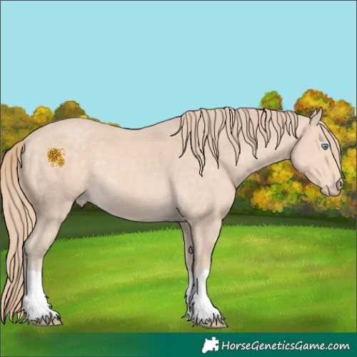 Horse Color:Perlino 