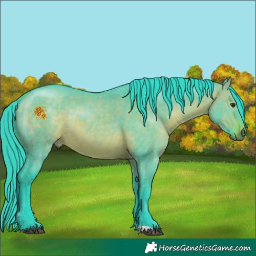 Horse Color:Watercolor Bay Dun 