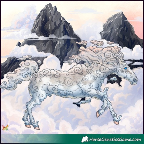 Horse Color:Silver Brown Ice Roan Onyx Splash 