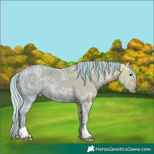Horse Color:Painted Silver Grullo Ice 