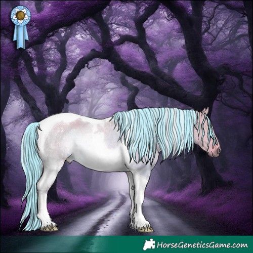 Horse Color:Painted Watercolor Silver Bay Dun Tobiano Rabicano 