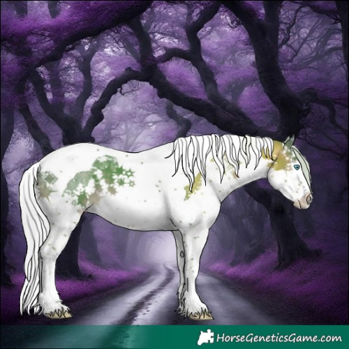 Horse Color:Watercolor Silver Buckskin Splash Tobiano 