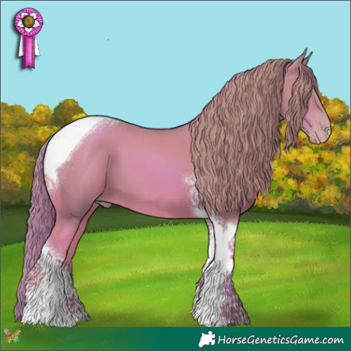 Horse Color:Watercolor Gold Champagne Tobiano 