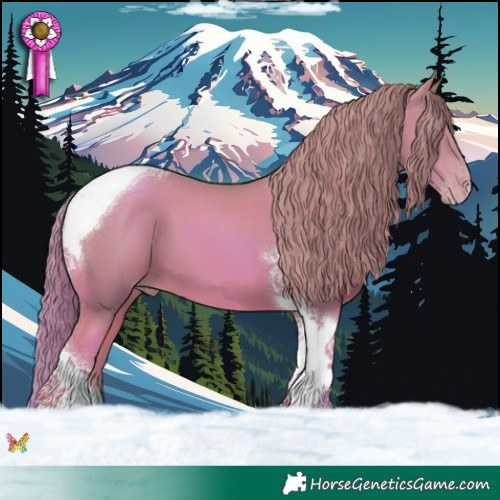 Horse Color:Watercolor Gold Champagne Tobiano 