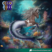 Horse Color:Platinum Chocolate Silver Brown Tobiano 