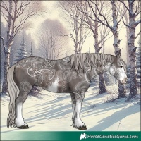 Horse Color:White Spotted Silver Brown Ice 