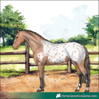 Horse Color:Bay Appaloosa