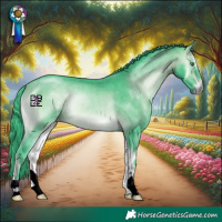 Horse Color:Watercolor Bay Chinchilla Onyx