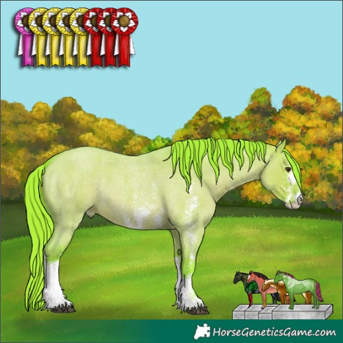 Horse Color:Watercolor Liver Red Dun Roan Sabino 