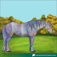 Horse Color:Nacre Watercolor Brown Pearl 
