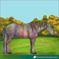 Horse Color:Painted Nacre Brown Pearl 