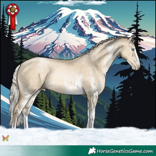 Horse Color:White Spotted Silver Smoky Grullo Pearl 