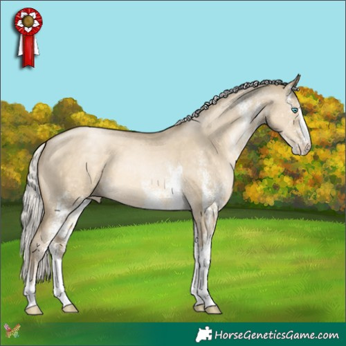 Horse Color:White Spotted Silver Smoky Grullo Pearl 