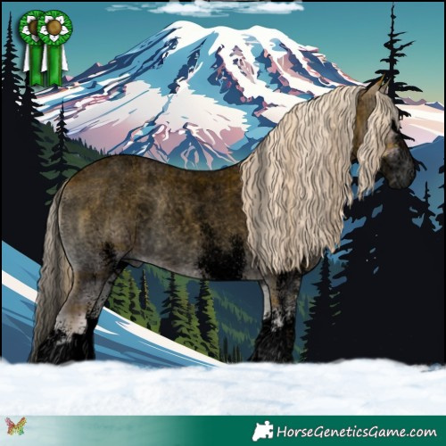 Horse Color:Void Plaid  White Spotted Palomino Roan Onyx Splash 