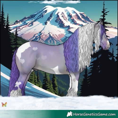 Horse Color:Watercolor Bay Dun Tobiano 