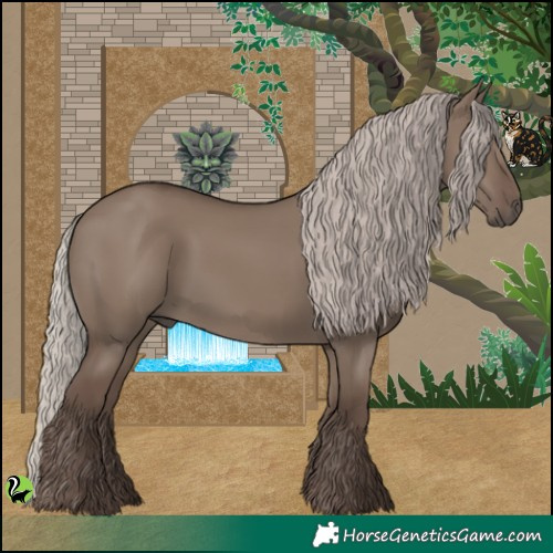 Horse Color:Silver Grullo 