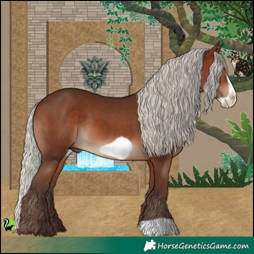 Horse Color:Silver Brown Frame 