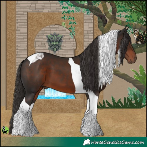 Horse Color:Liver Chestnut Tobiano 